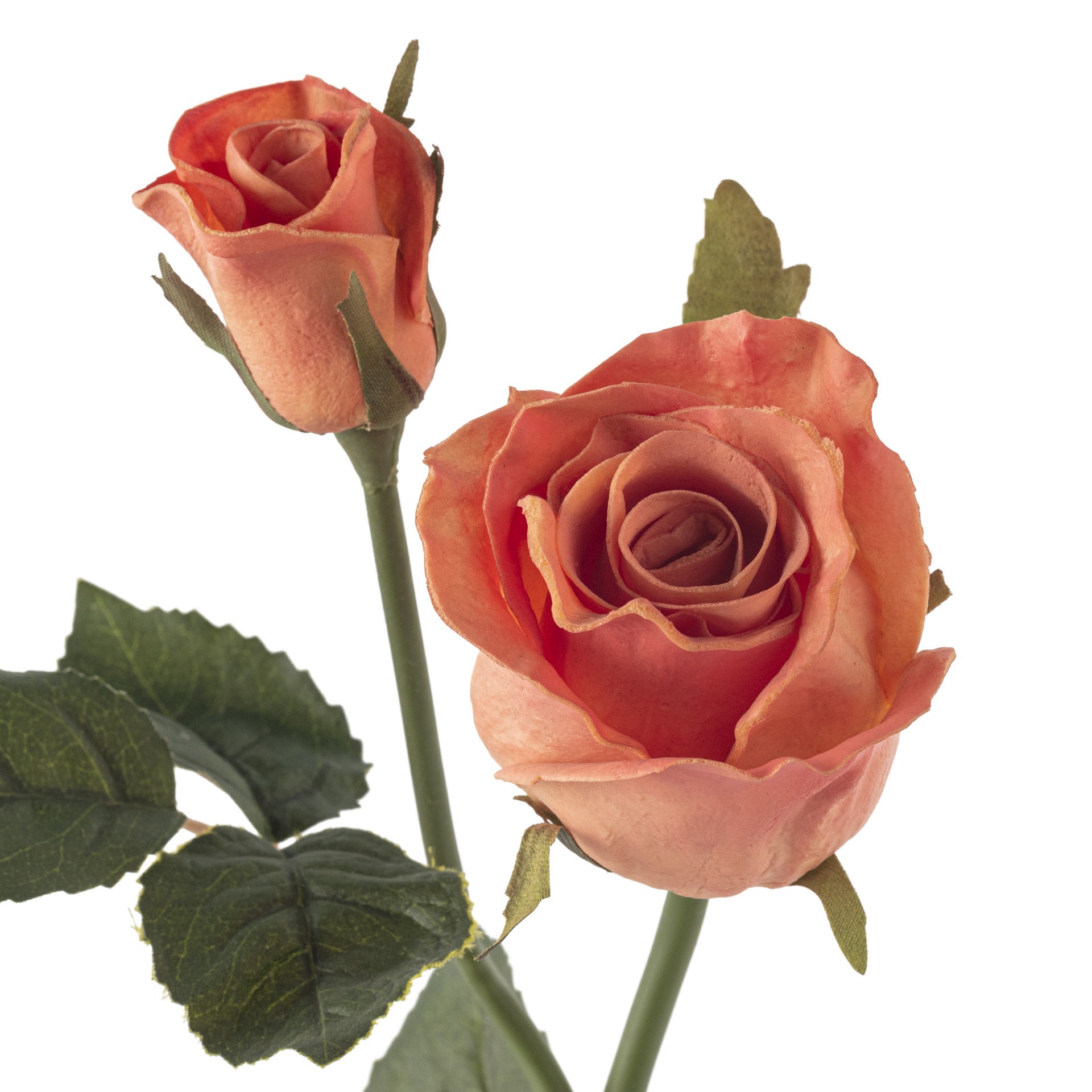 slide 2 of 3, Coral Faux Real Rose Stem By Ashland, 5 in x 3 in x 26 in