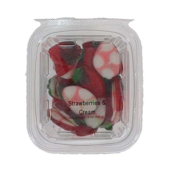 slide 1 of 1, The Gummi Factory Strawberries W Cream, 9 oz