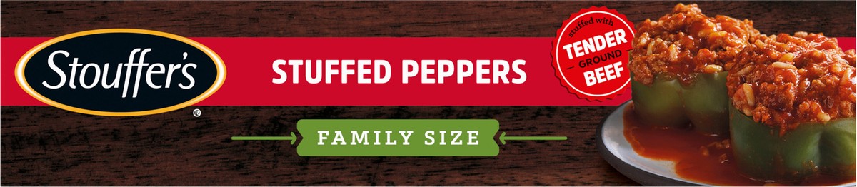 slide 3 of 8, Stouffer's Family Size Stuffed Peppers Frozen Dinner, 32 oz