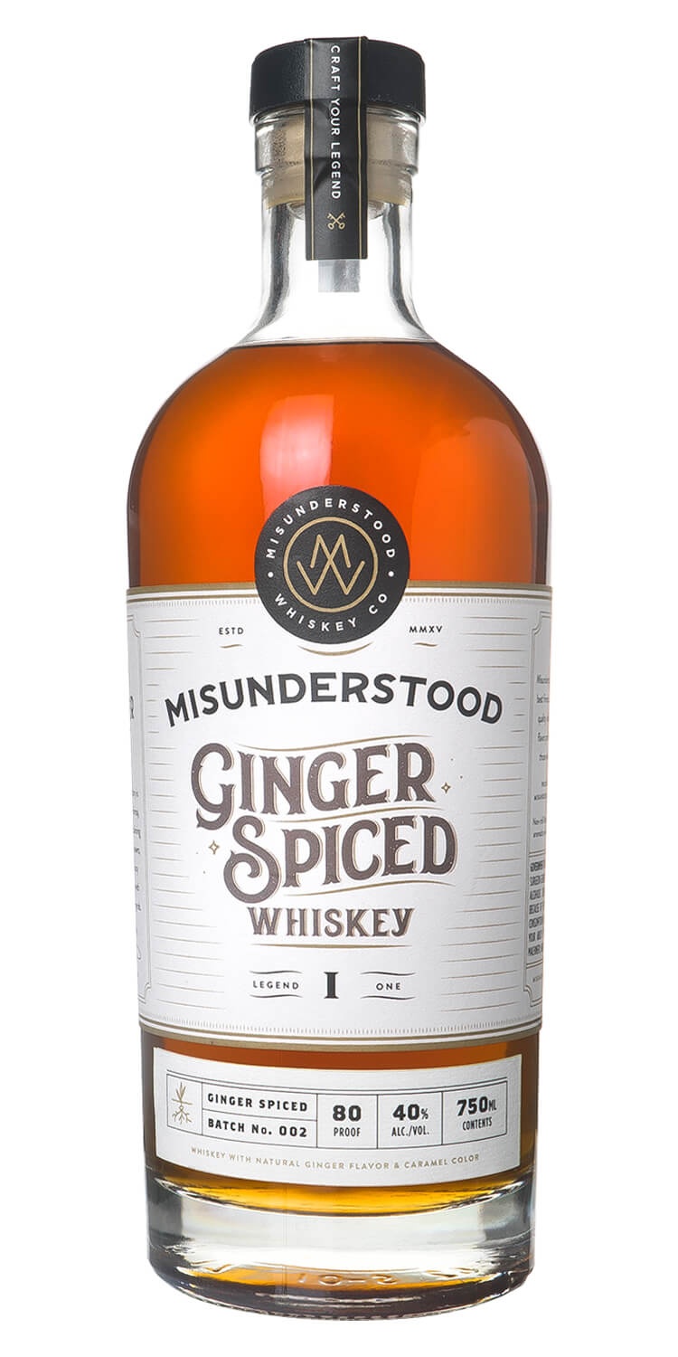 slide 1 of 1, Misunderstood Ginger Spiced Whiskey, 750 ml