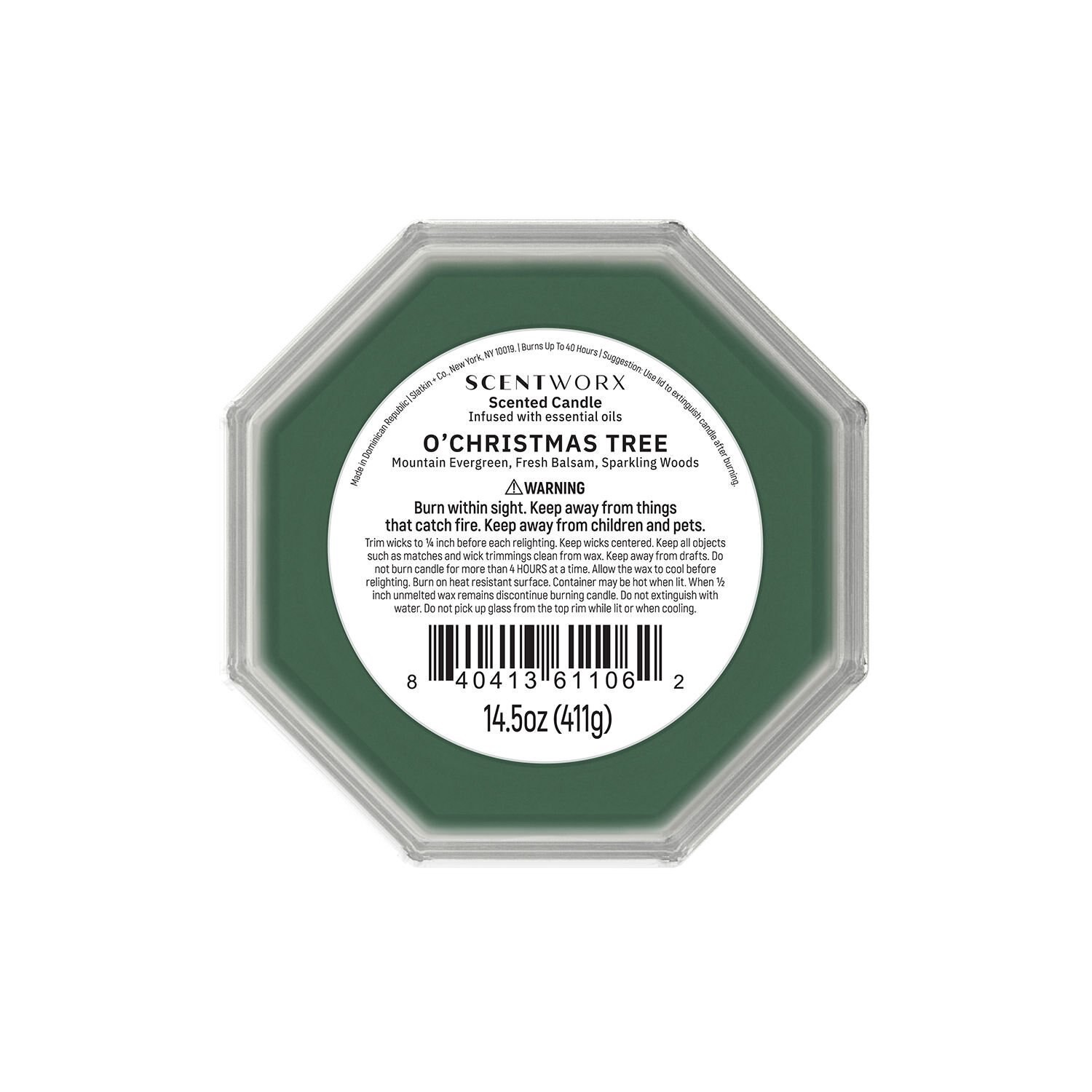 slide 2 of 4, Scentworx Slatkin + Co. 3-Wick Candle, O'christmas Tree, 14.5 Oz, 14.5 oz