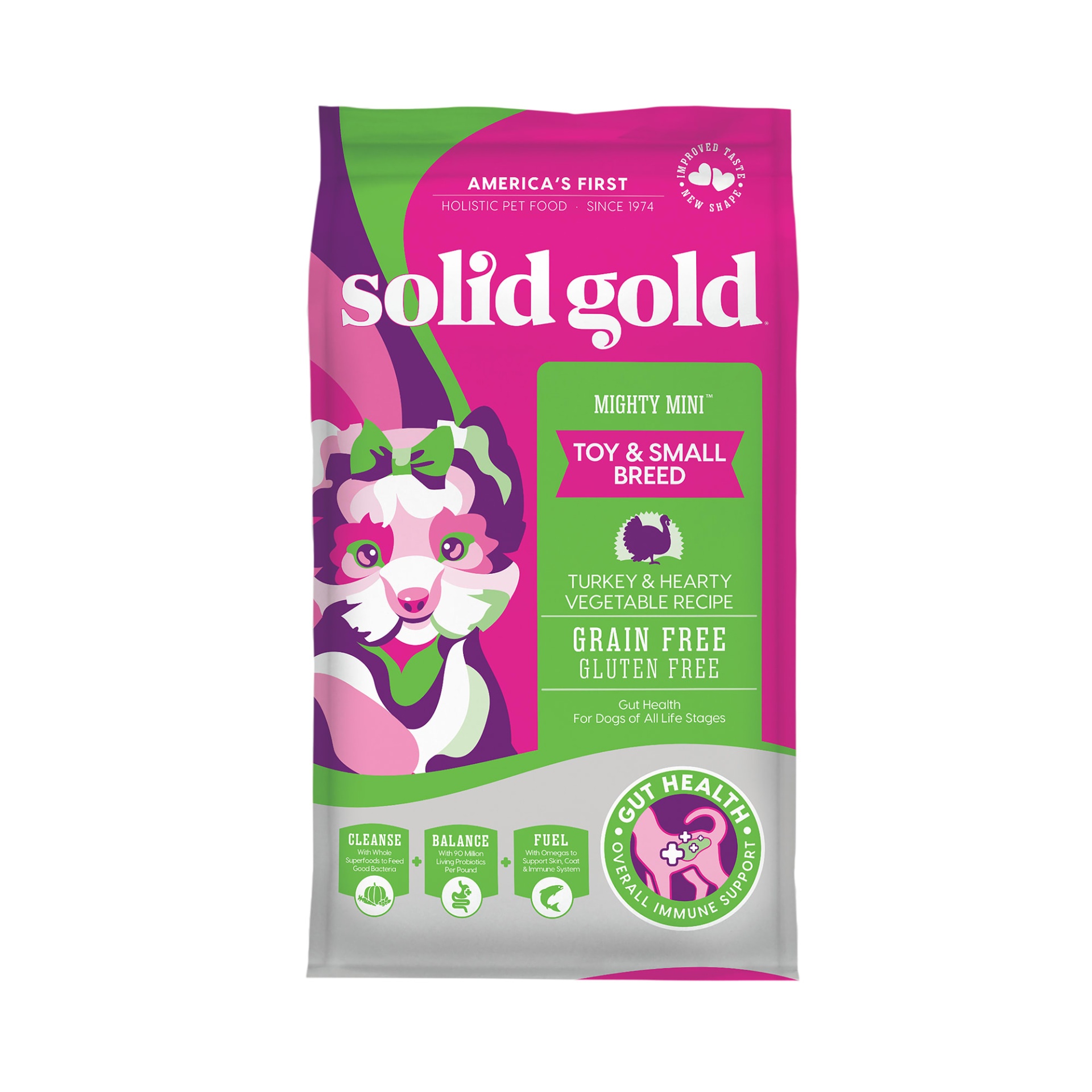 slide 1 of 1, Solid Gold Grain Free Mighty Mini Turkey & Hearty Vegetable Dry Dog Food, 11 lb