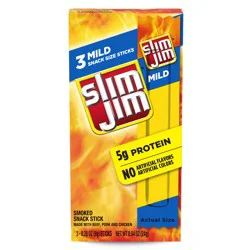 Slim Jim Smoked Mild Snack Stick, 3 ea