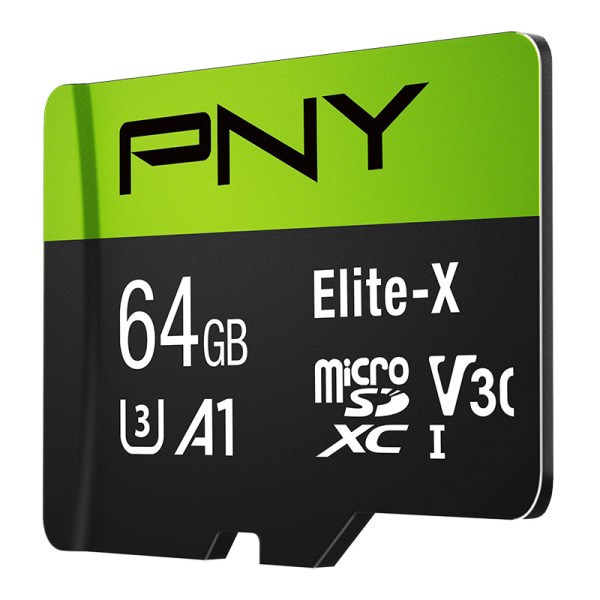 slide 4 of 8, PNY Elite-X 64Gb Microsdxc Card With-Uhs-I Adapter, 1 ct