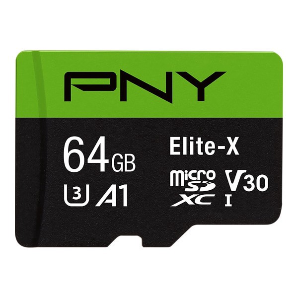 slide 3 of 8, PNY Elite-X 64Gb Microsdxc Card With-Uhs-I Adapter, 1 ct