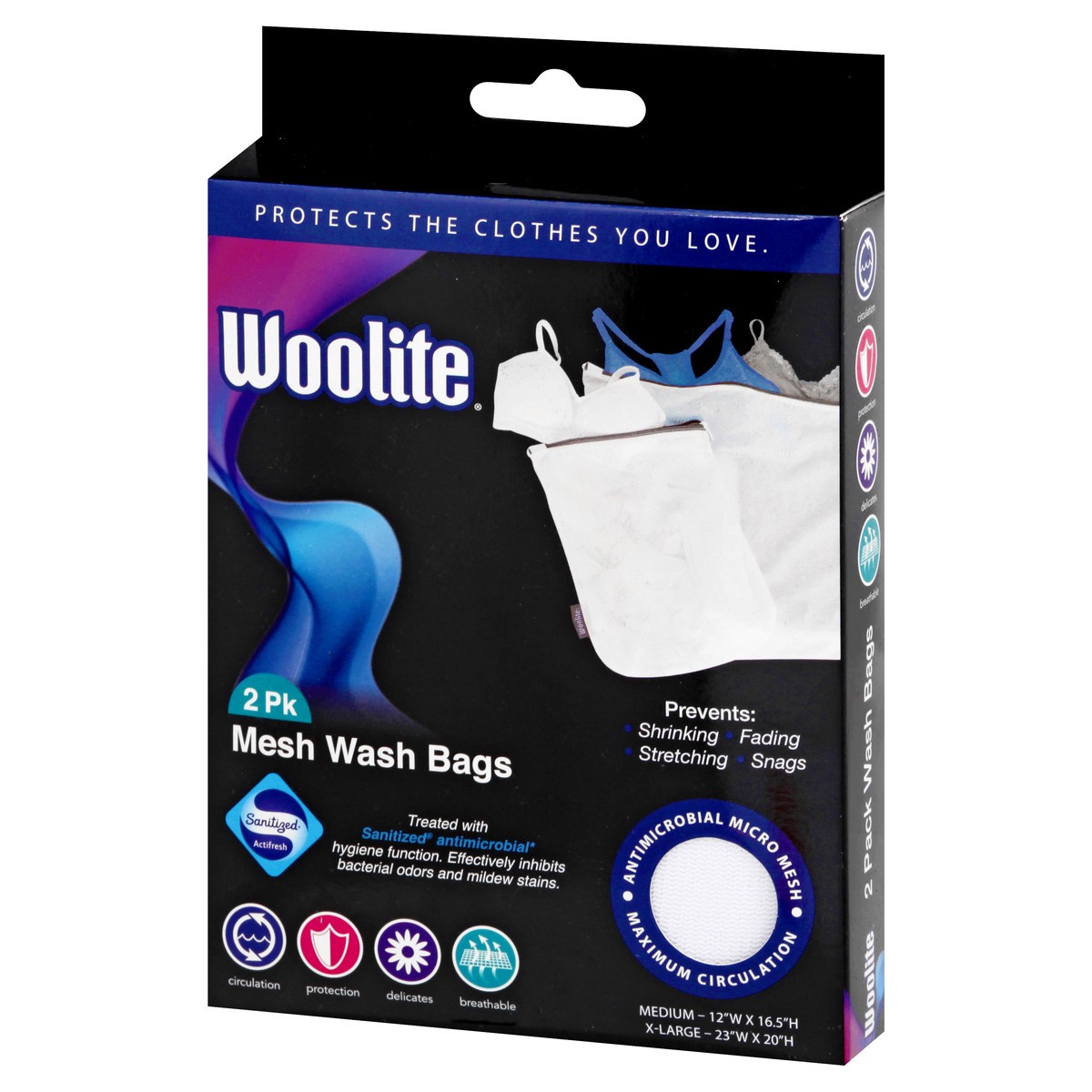 slide 4 of 9, Woolite 2 Pack Mesh Wash Bags 2 ea, 2 ct