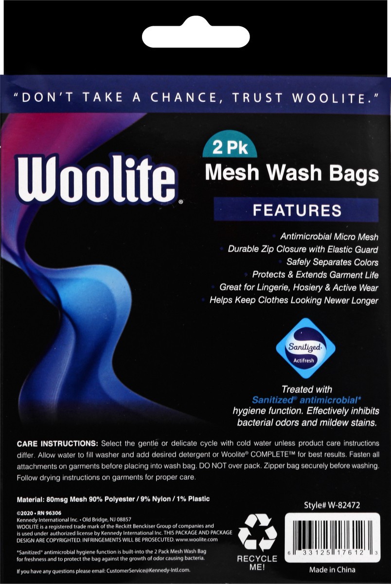 slide 7 of 9, Woolite 2 Pack Mesh Wash Bags 2 ea, 2 ct