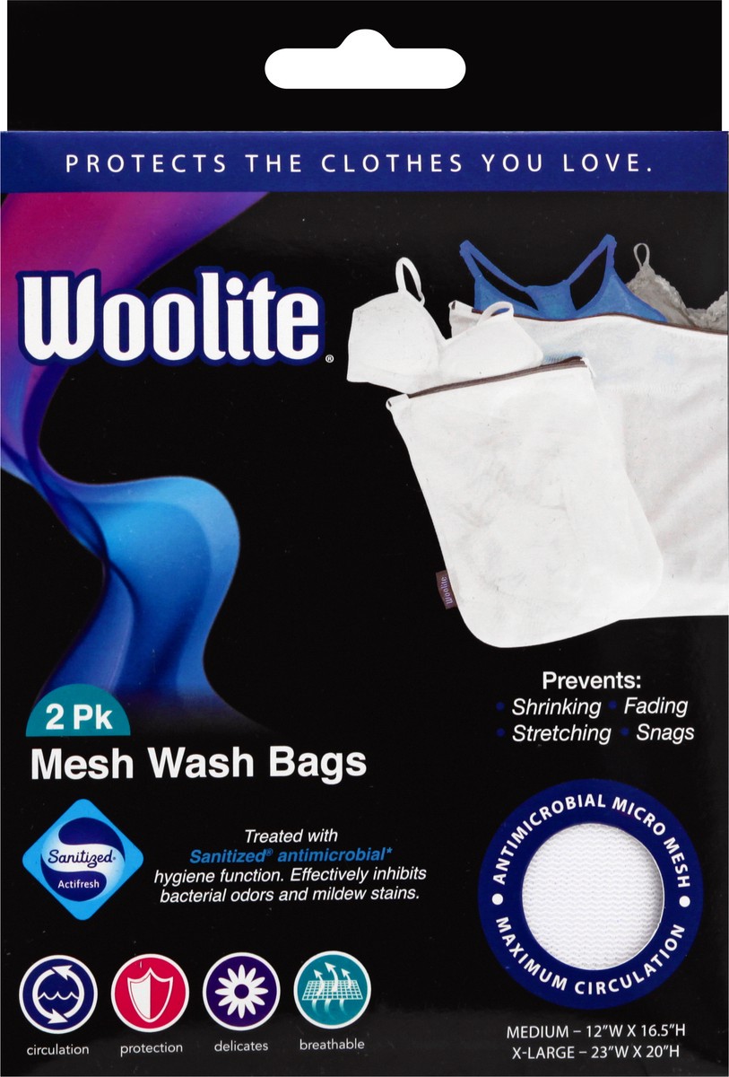 slide 8 of 9, Woolite 2 Pack Mesh Wash Bags 2 ea, 2 ct