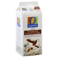 slide 1 of 1, O Organics Almondmilk W/Toasted Coconut Sweetened, 64 fl oz