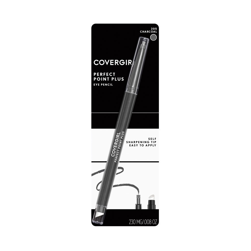 slide 4 of 9, Covergirl COVERGIRL Perfect Point Plus Eyeliner, Charcoal 205, 0.008 oz (0.23 g), 1 ct