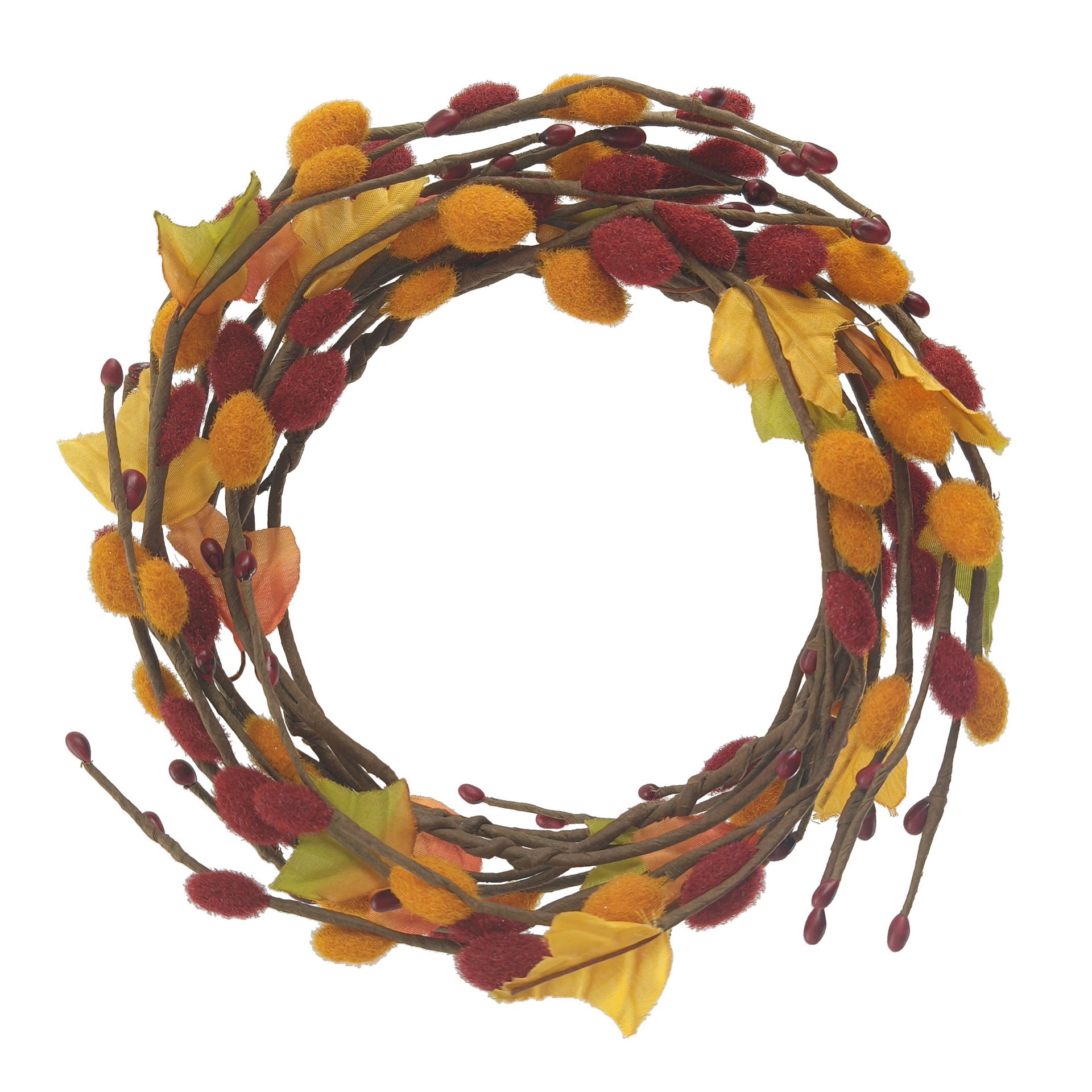 slide 2 of 3, 5ft. Berry & Leaves Coiled Garland By Ashland, 5 ft