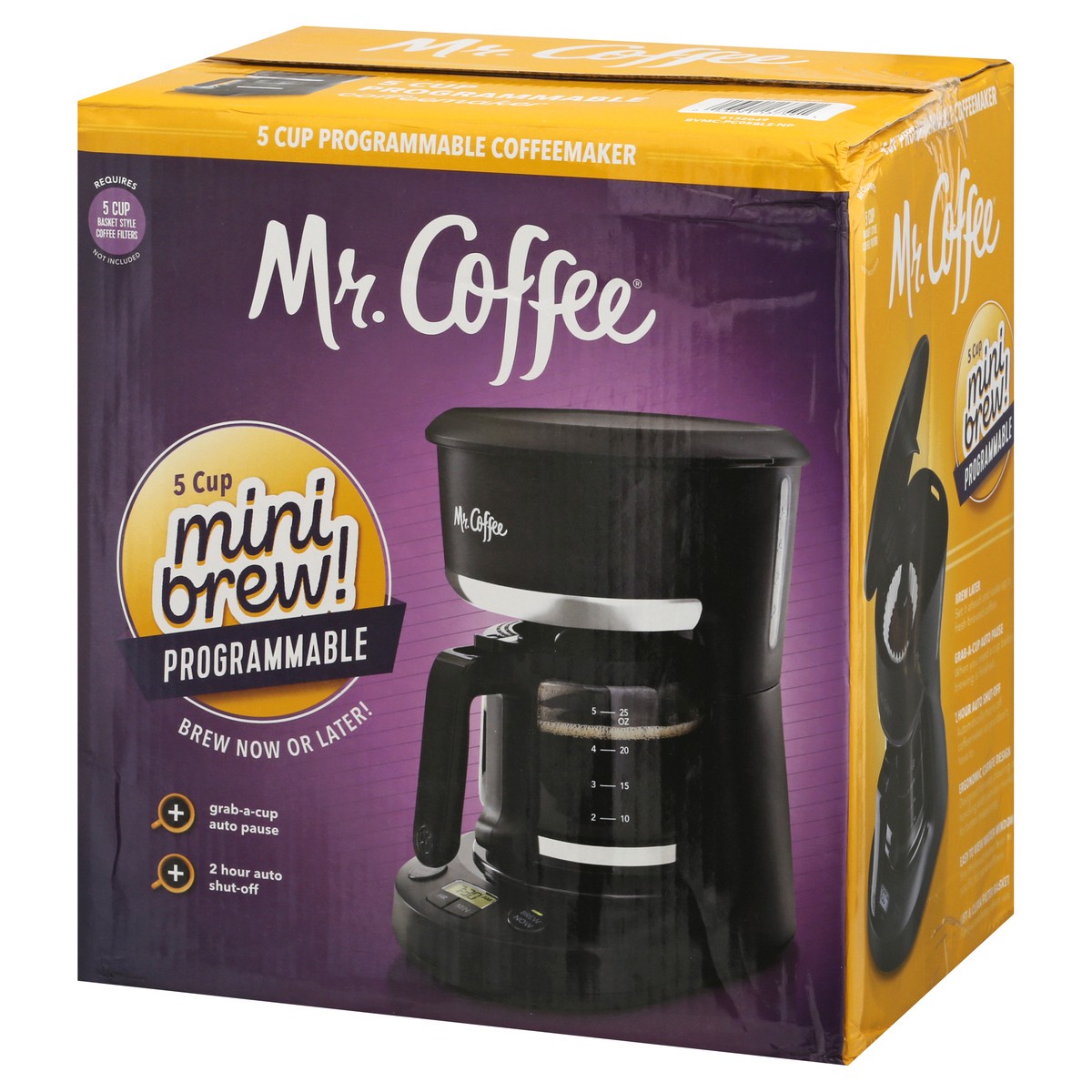 slide 9 of 9, Mr. Coffee 5 Cup Programmable Mini Brew 1 ea, 1 ct