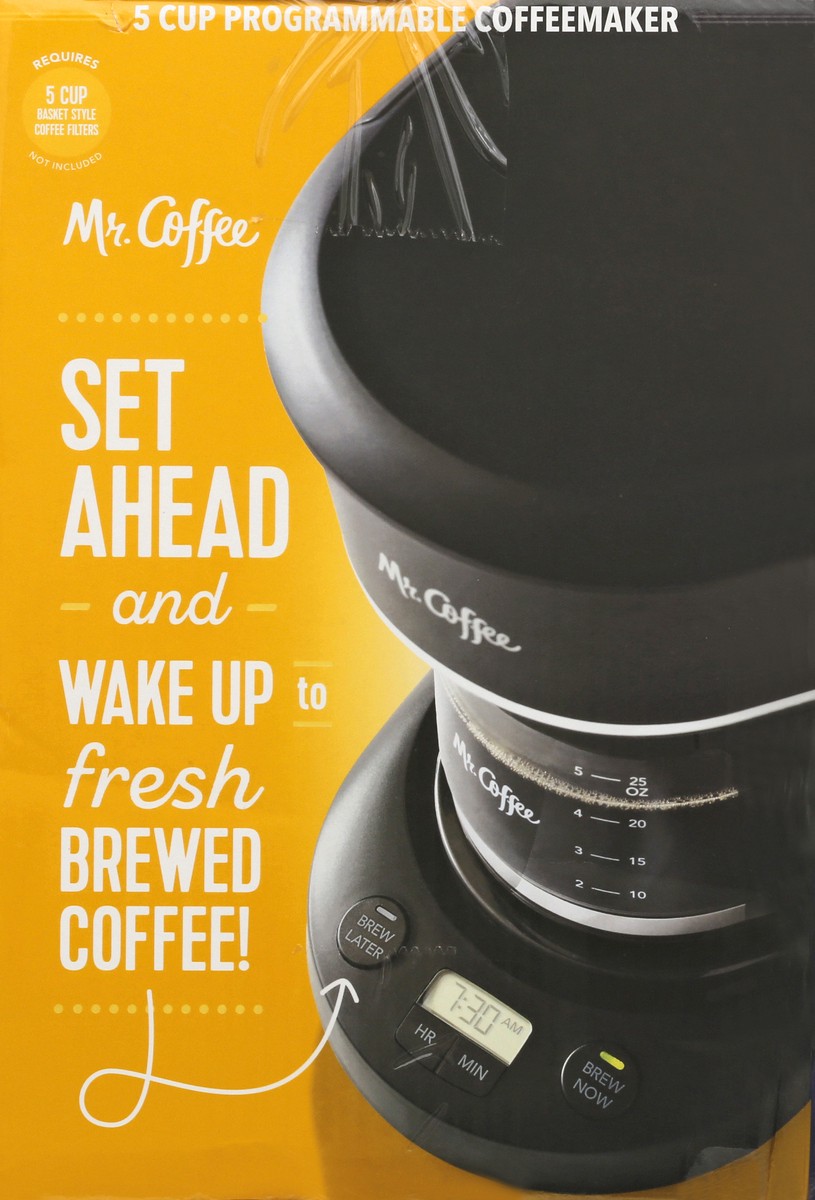 slide 4 of 9, Mr. Coffee 5 Cup Programmable Mini Brew 1 ea, 1 ct
