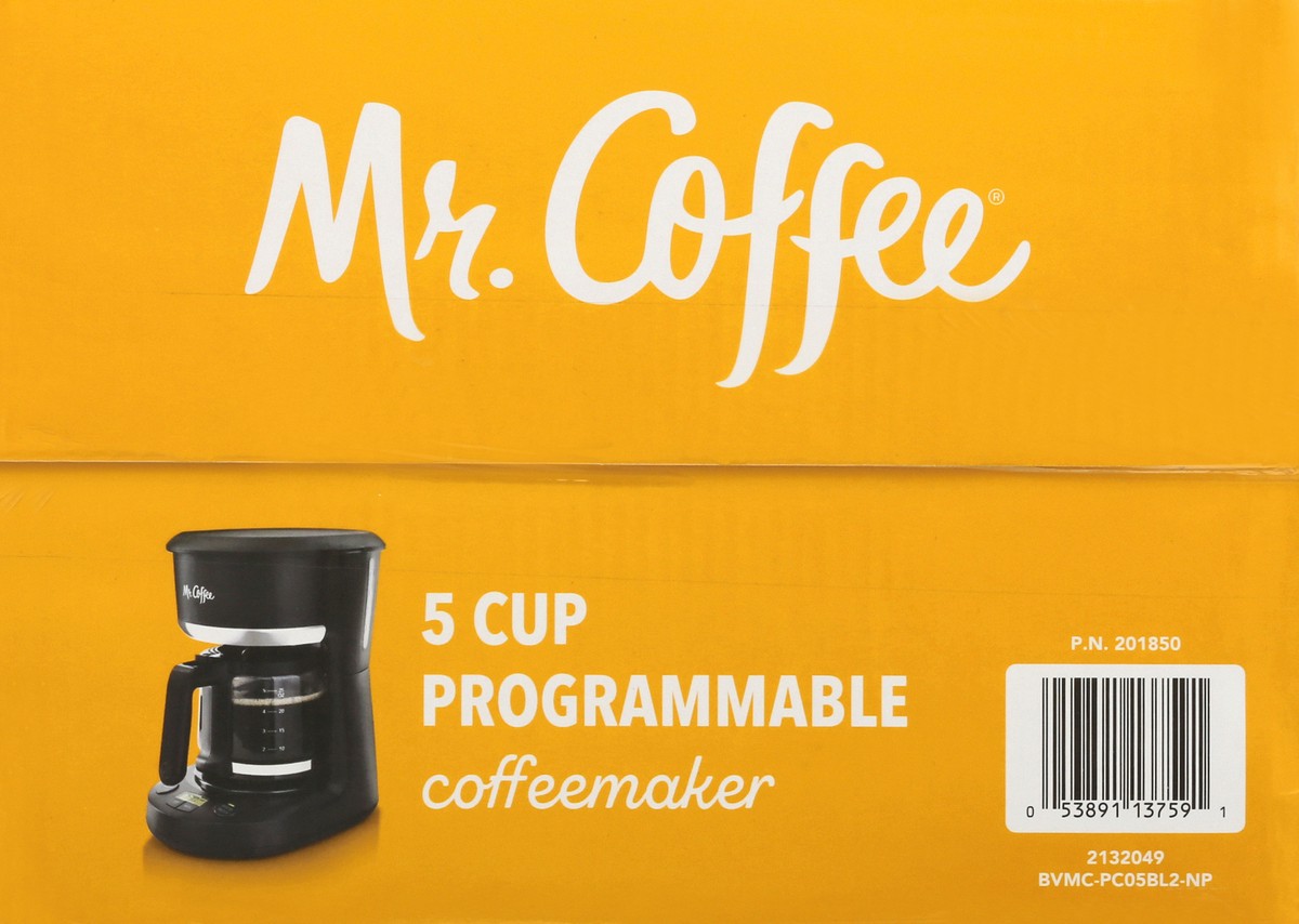 slide 5 of 9, Mr. Coffee 5 Cup Programmable Mini Brew 1 ea, 1 ct