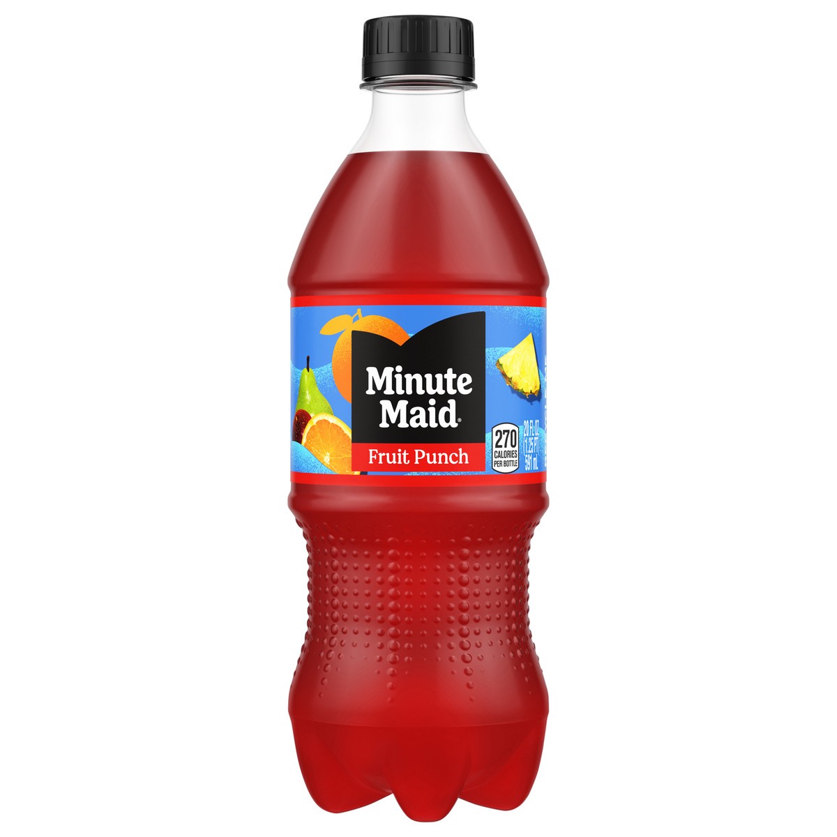 slide 1 of 5, Minute Maid Fruit Punch, Made w/ Real Fruit Juice, 20 fl oz, 20 oz