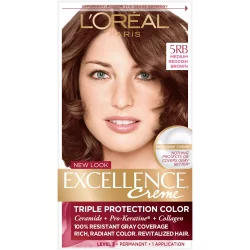 L'Oréal L'Oreal Paris Excellence Triple Protection Permanent Hair Color - 21 fl oz - 5RB M Reddish Brown - 1 kit