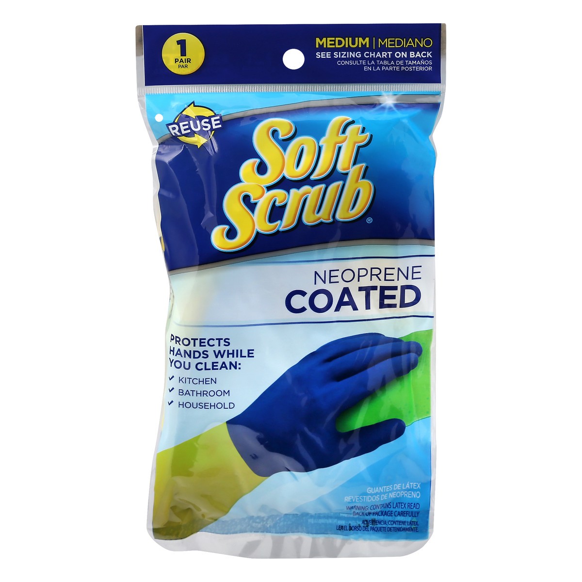 slide 11 of 11, Soft Scrub Medium Neoprene Coated Gloves 1 ea, 1 ea