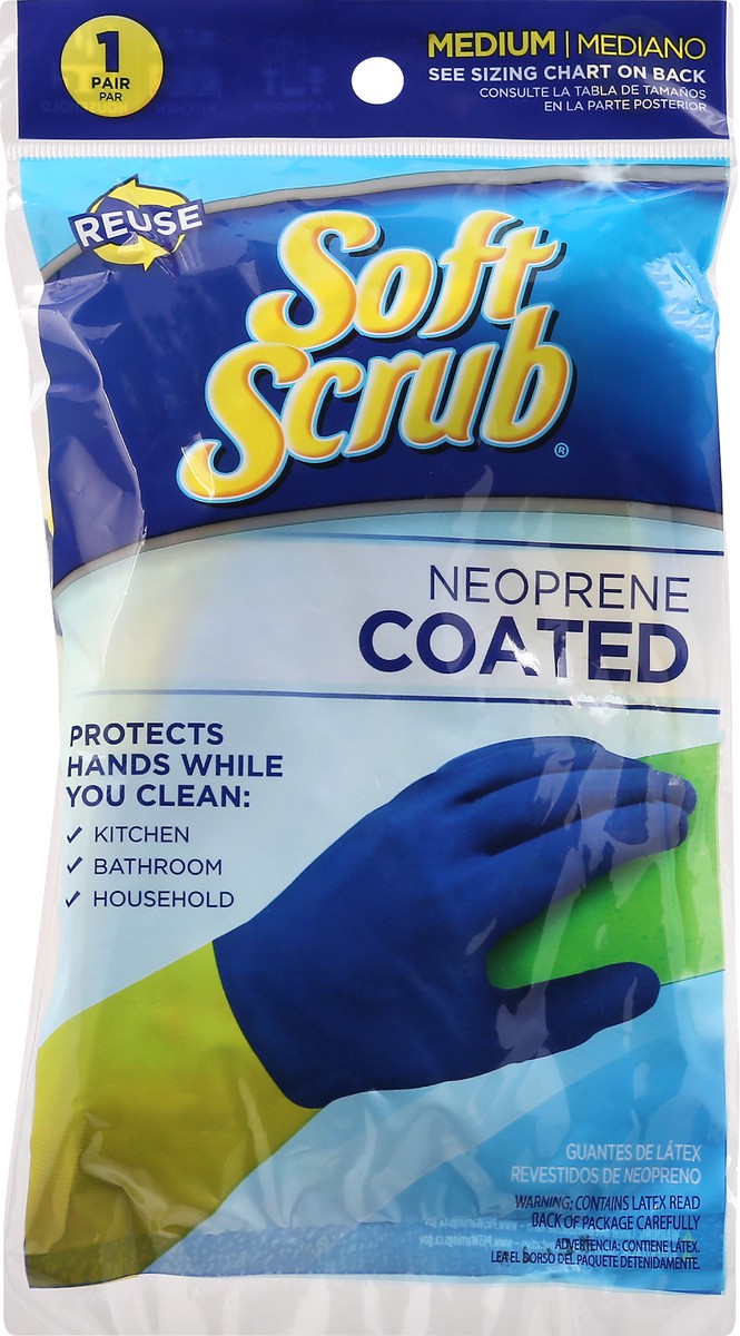 slide 5 of 11, Soft Scrub Medium Neoprene Coated Gloves 1 ea, 1 ea