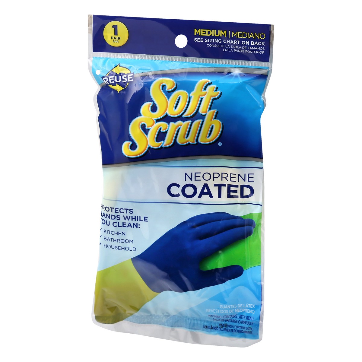 slide 4 of 11, Soft Scrub Medium Neoprene Coated Gloves 1 ea, 1 ea