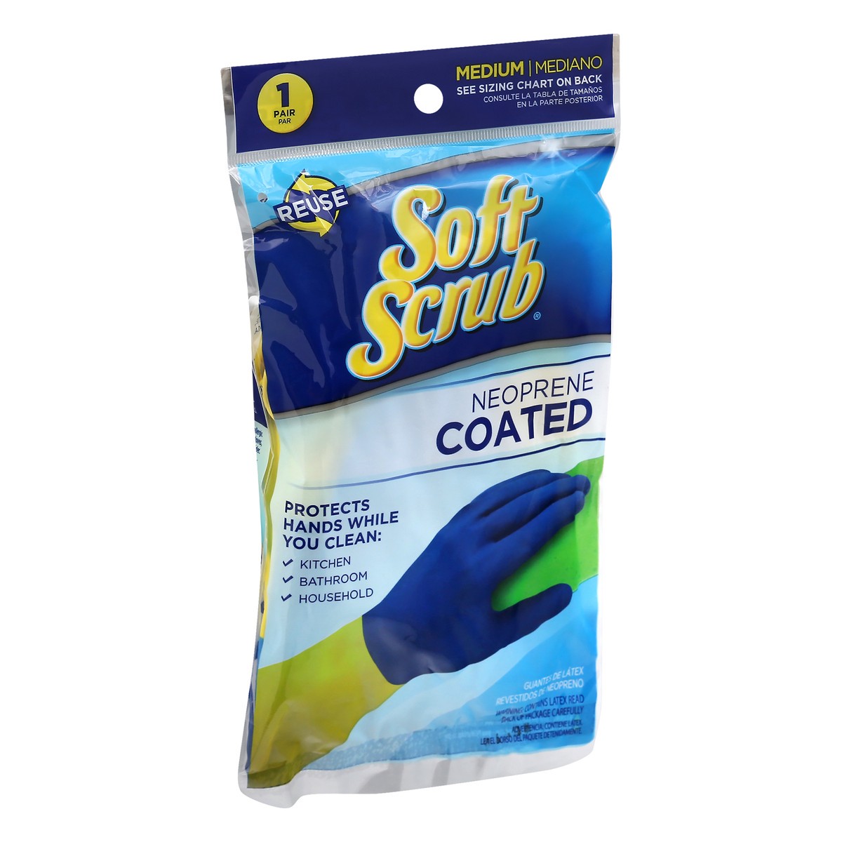 slide 10 of 11, Soft Scrub Medium Neoprene Coated Gloves 1 ea, 1 ea