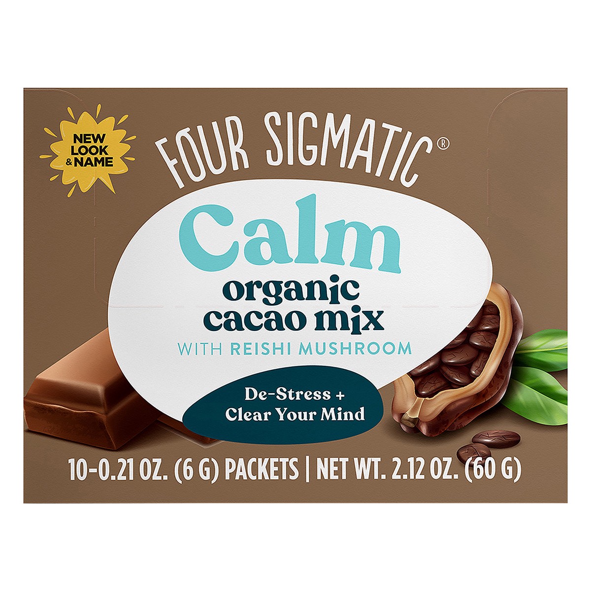 slide 1 of 1, Four Sigmatic CALM Organic Cacao Mix with Reishi Mushrooms - 2.16 oz, 1 ct