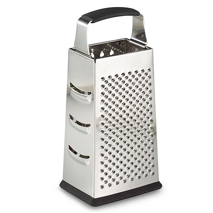 slide 1 of 1, SALT Stainless Steel 4-Sided Grater, 9 in