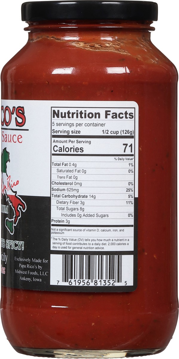 slide 11 of 14, Papa Rico's Medium Classic Red Sauce 24 oz, 24 oz