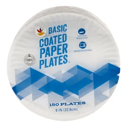 Giant Basic Coated Paper Plates 9 Inch
