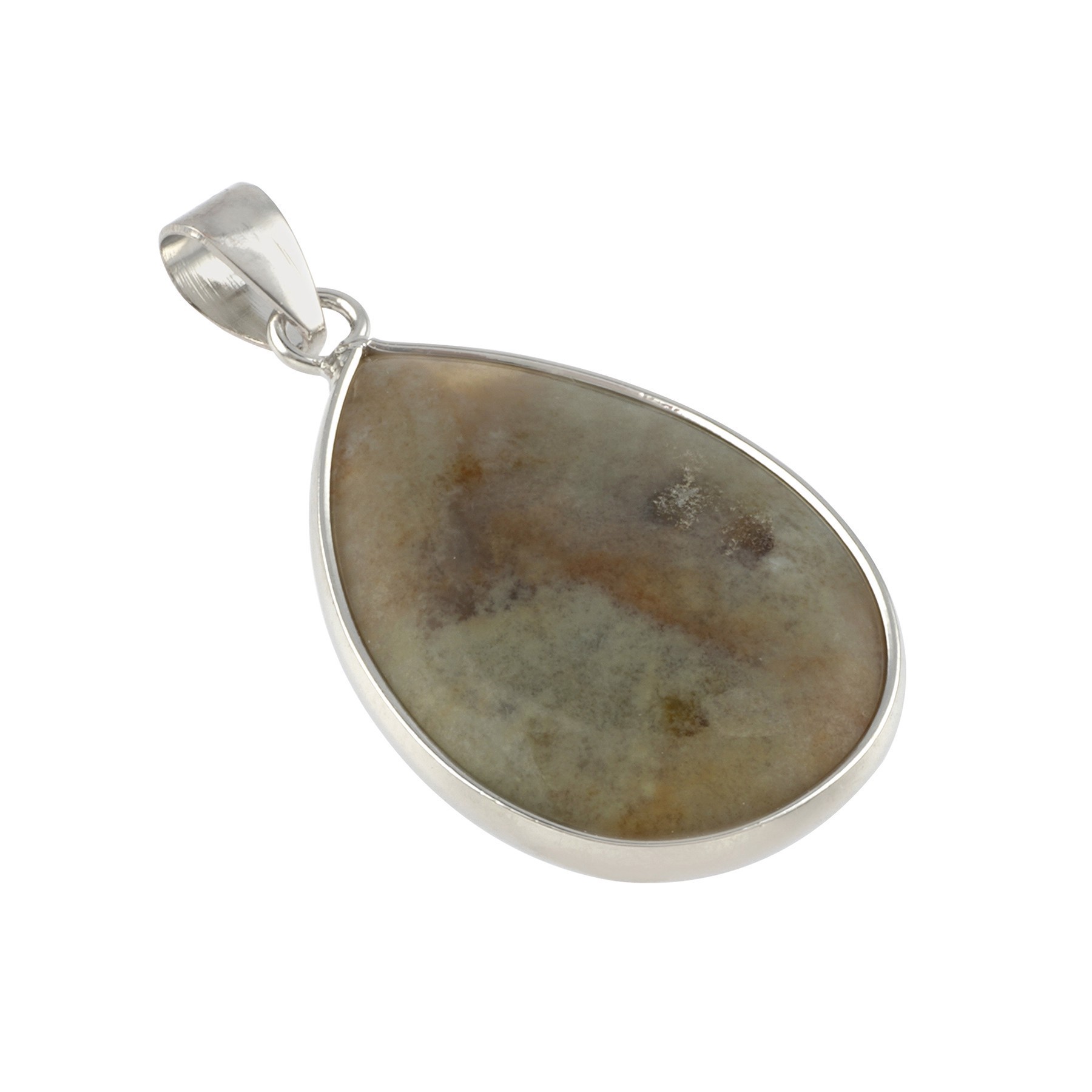 slide 3 of 3, Jasper Teardrop Pendant By Bead Landing, 30mm x 21mm