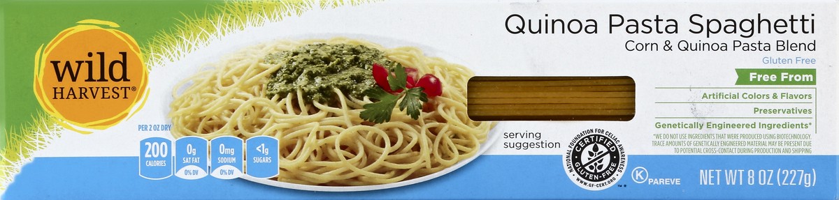 slide 6 of 7, Wild Harvest Pasta Spaghetti Corn Quinoa, 8 oz