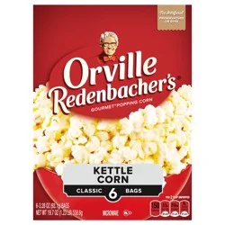 Orville Redenbacher's Kettle Corn Microwave Popcorn, 3.28 oz. Classic Bag, 6 Count