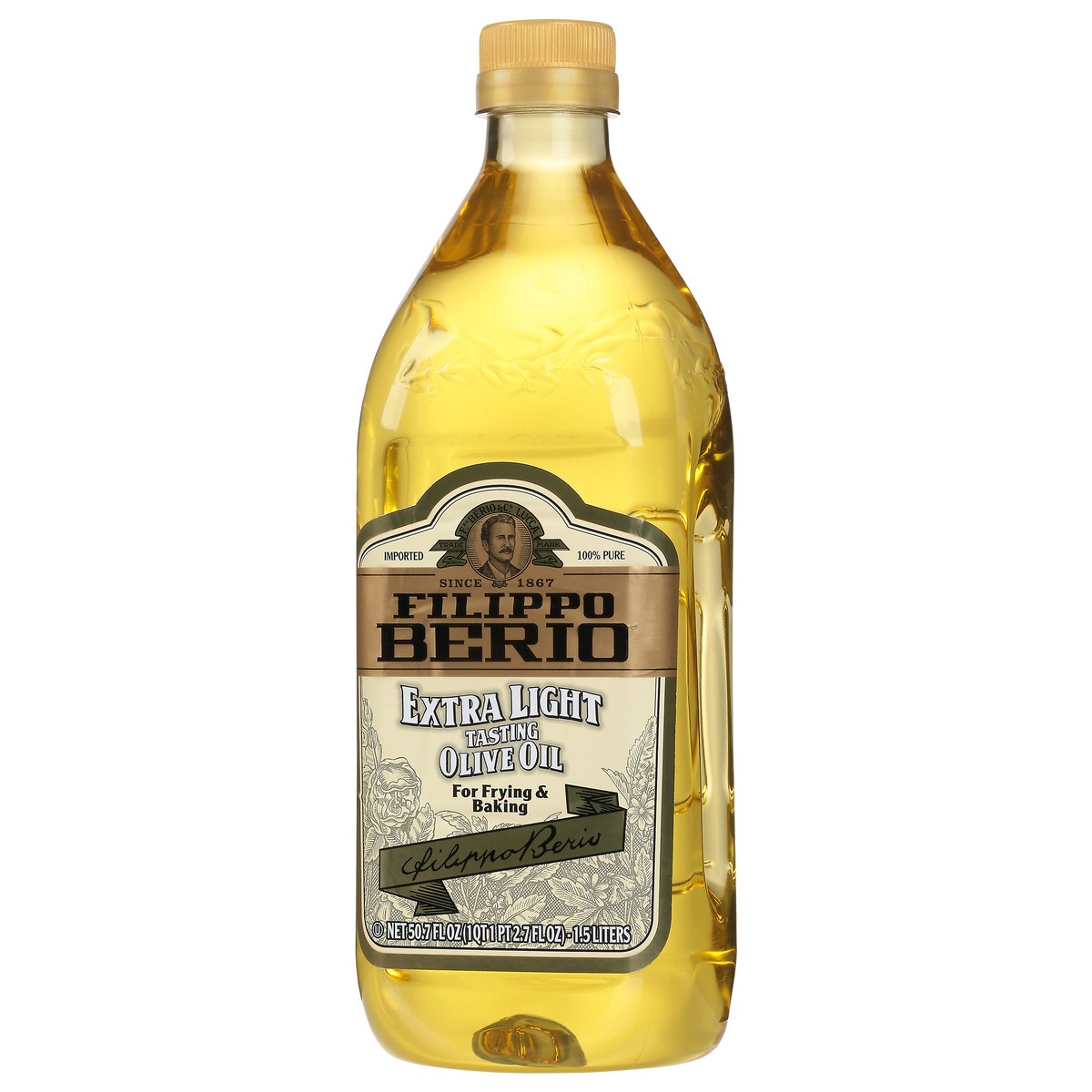 slide 6 of 9, Filippo Berio Extra Light Tasting Olive Oil, 50.7 fl oz