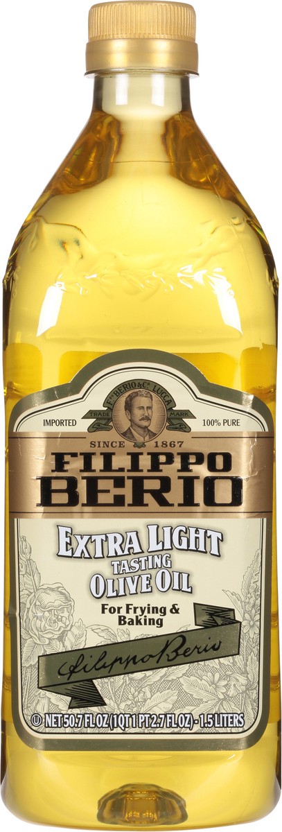 slide 9 of 9, Filippo Berio Extra Light Tasting Olive Oil, 50.7 fl oz