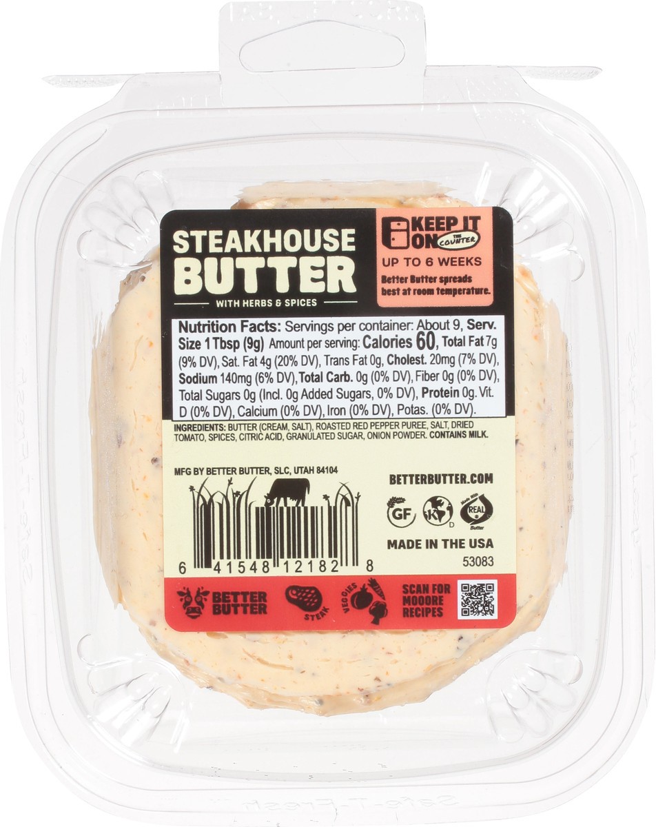 slide 5 of 13, Better Butter Steakhouse Butter with Herbs & Spices 3 oz, 3 oz