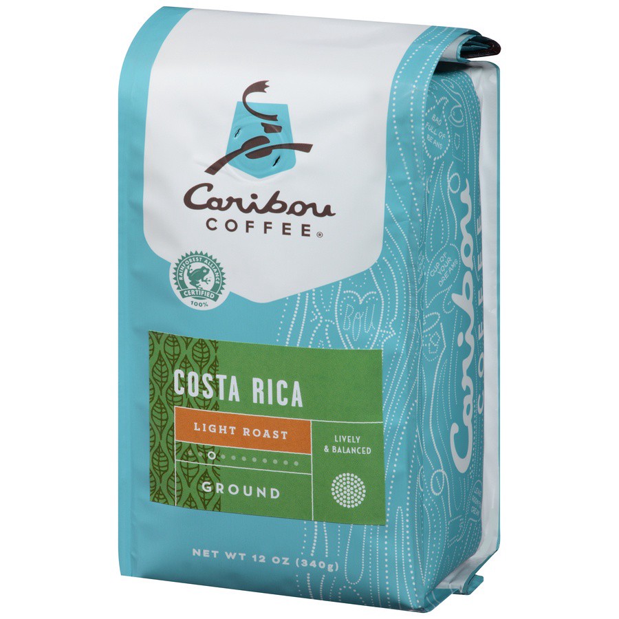 slide 3 of 7, Caribou Coffee Costa Rica Light Roast Ground Coffee, 12 oz