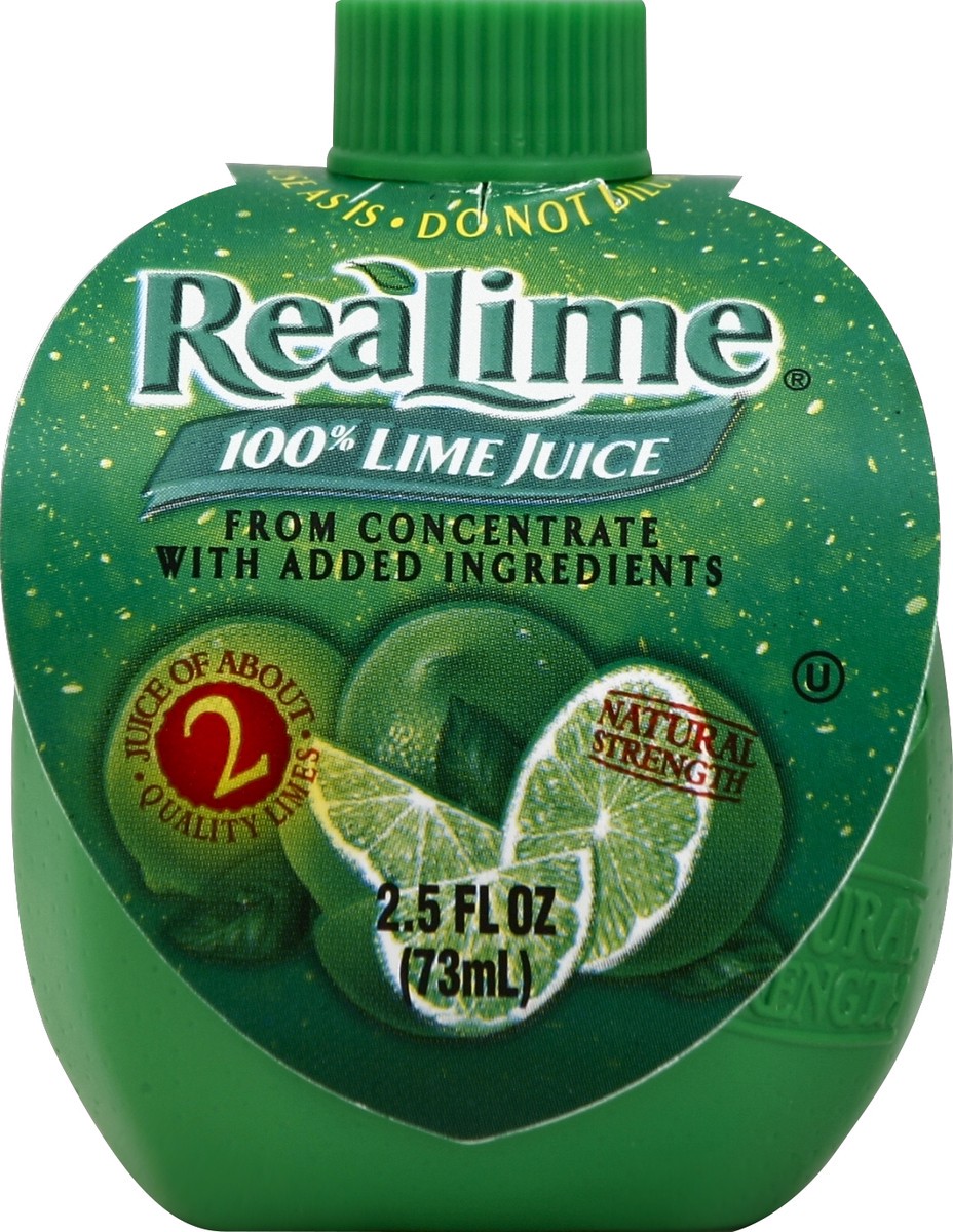 slide 1 of 2, ReaLime 100% Juice 2.5 oz, 2.5 oz