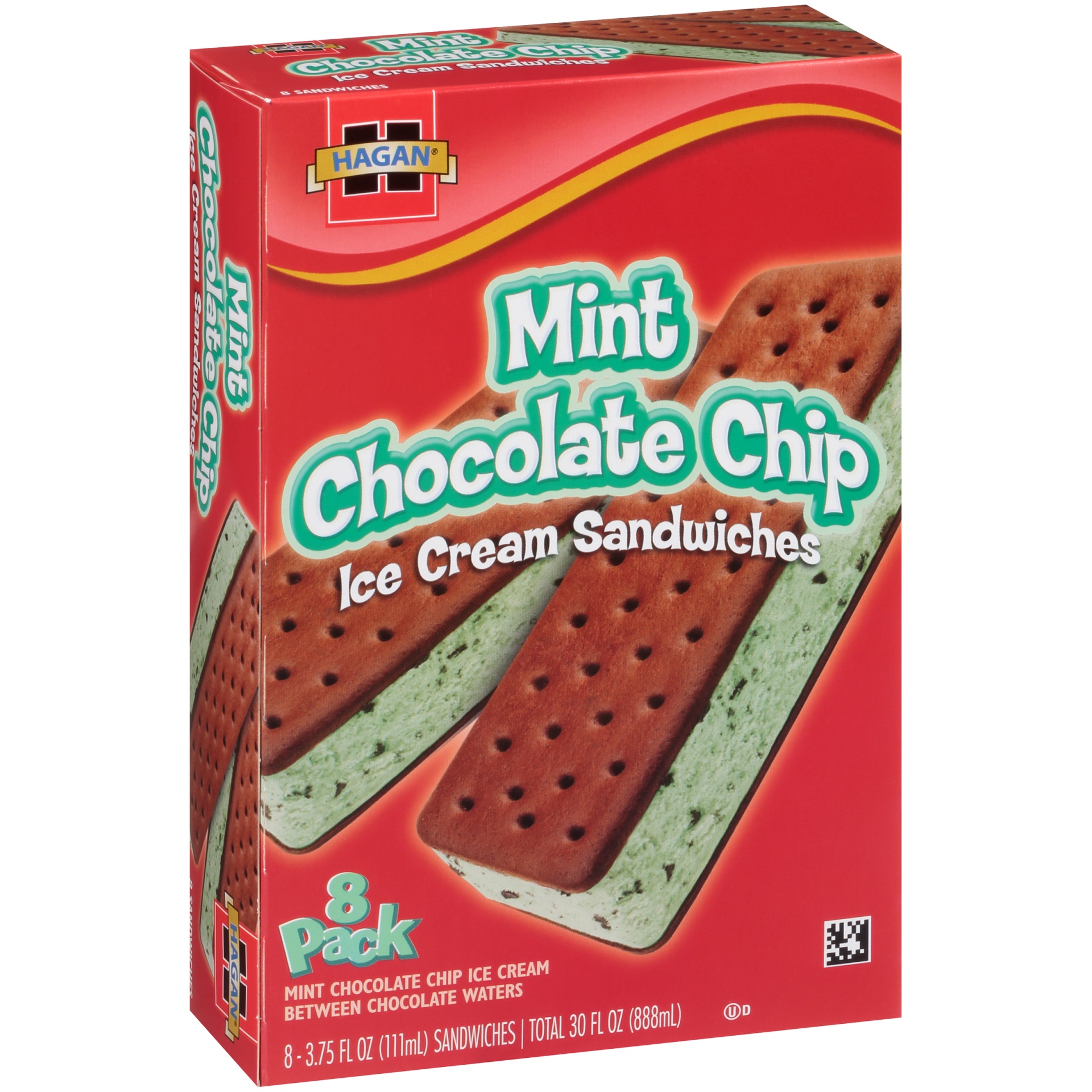 slide 2 of 7, Hagan Mint Chocolate Chip Ice Cream Sandwich, 3.75 oz