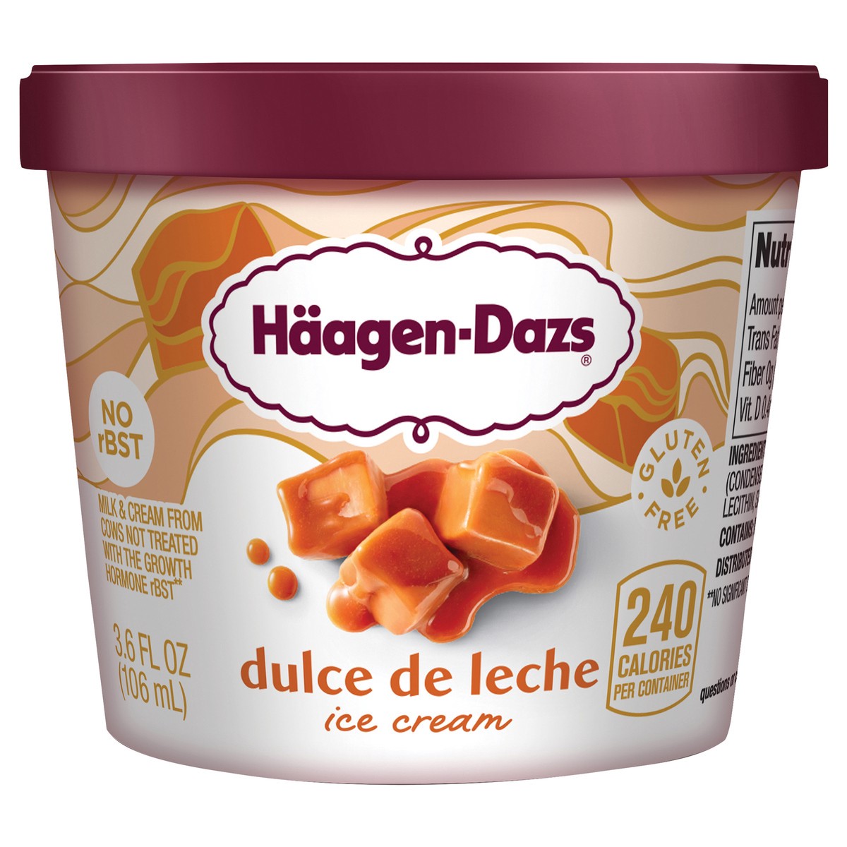 slide 1 of 10, Häagen-Dazs Ice Cream, Dulce de Leche, 3.6 fl oz