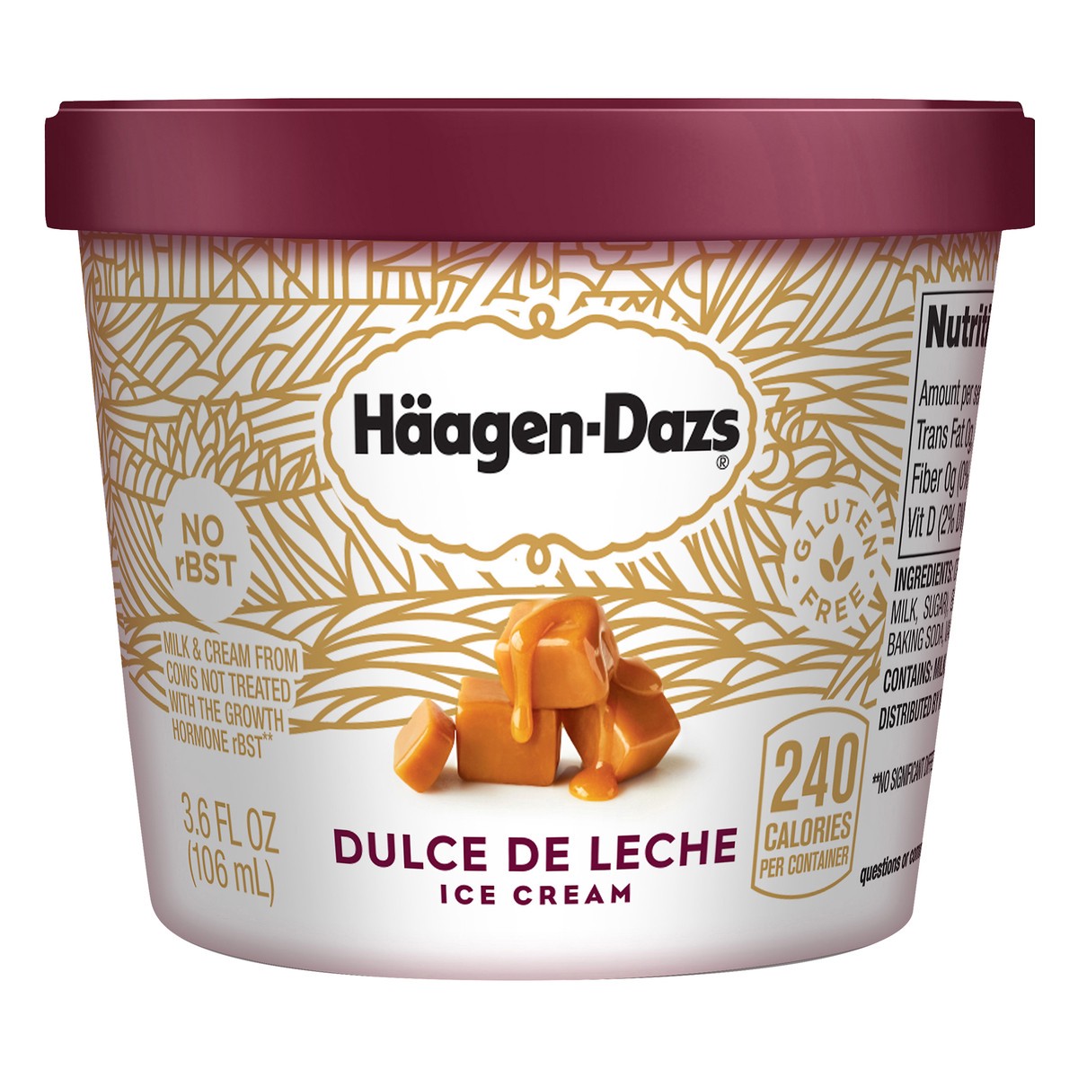 slide 1 of 10, Häagen-Dazs Dulce De Leche Ice Cream, 3.6 oz