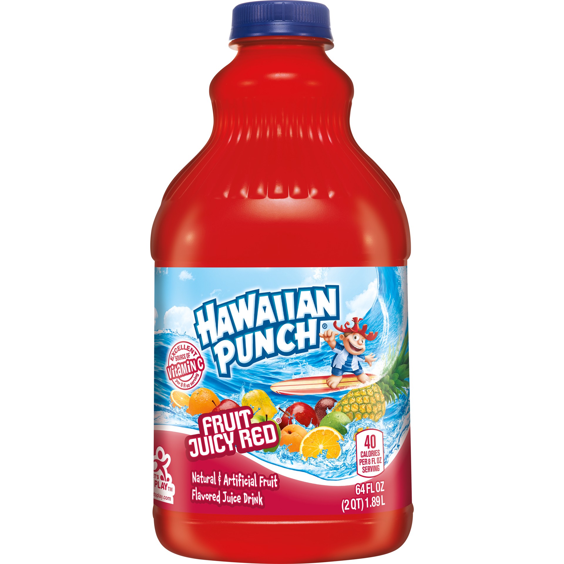 slide 6 of 6, Hawaiian Punch Fruit Juicy Red, 64 fl oz bottle, 64 fl oz