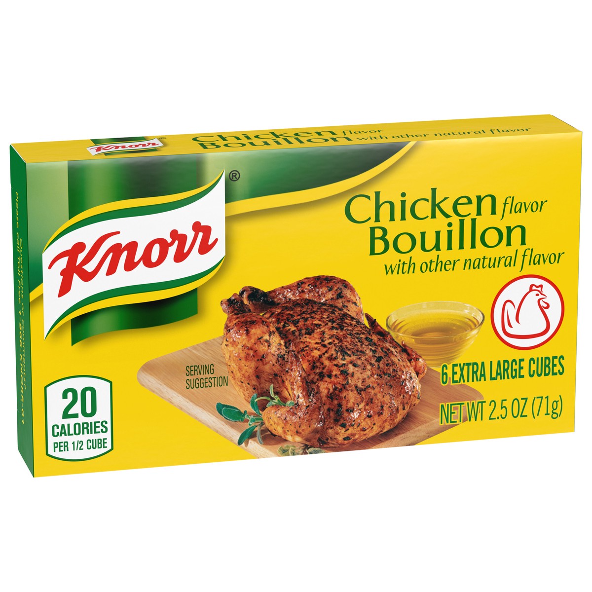 slide 8 of 9, Knorr Cube Bouillon Chicken, 2.5 oz, 6 Cubes, 2.5 oz