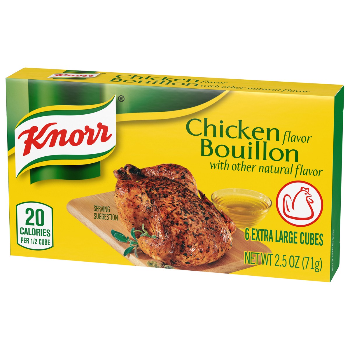 slide 2 of 9, Knorr Cube Bouillon Chicken, 2.5 oz, 6 Cubes, 2.5 oz