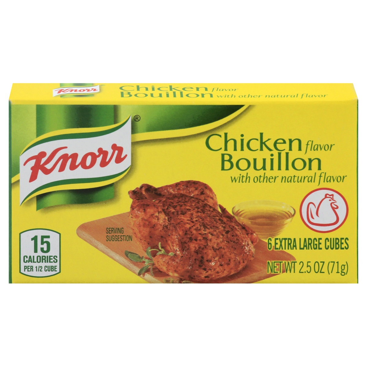 slide 1 of 6, Knorr Bouillon Chicken Flavor Cubes Extra Large, 6 ct; 2.5 oz