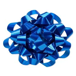American Greetings Blue Confetti Gift Bow