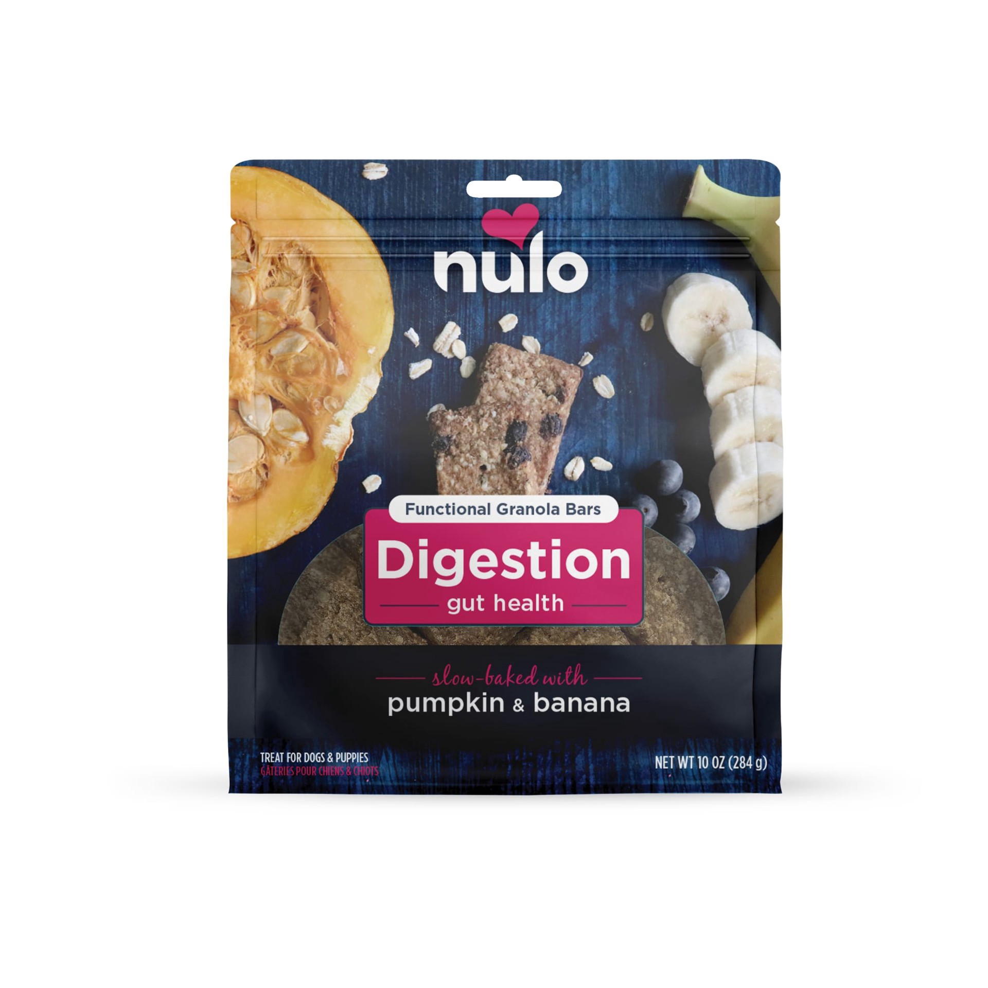 slide 1 of 1, Nulo Digestion Gut Health Functional Granola Dog Treat, 10 oz., 10 oz