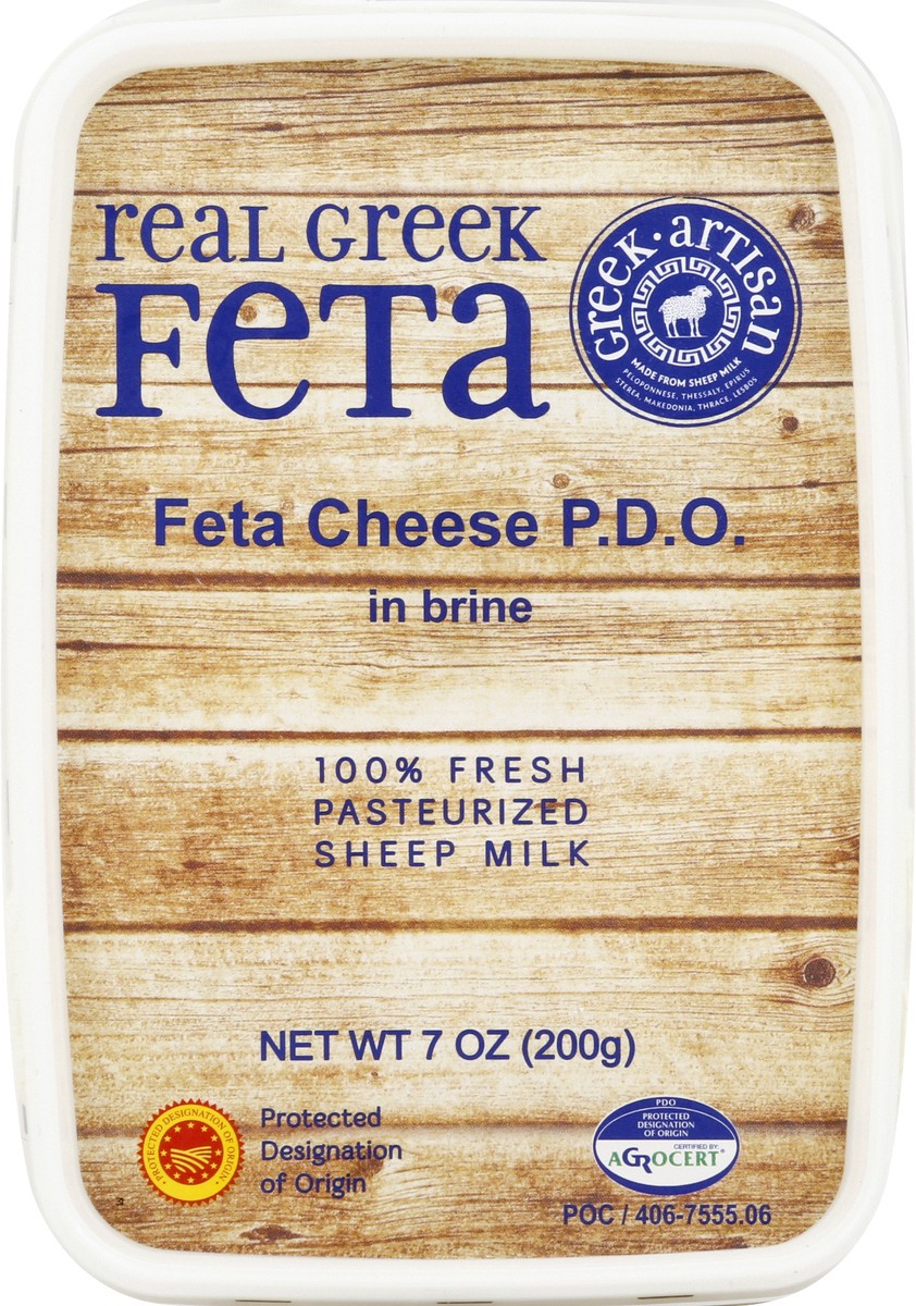 slide 4 of 8, Real Greek Sheep's Feta Cheese, 7 oz
