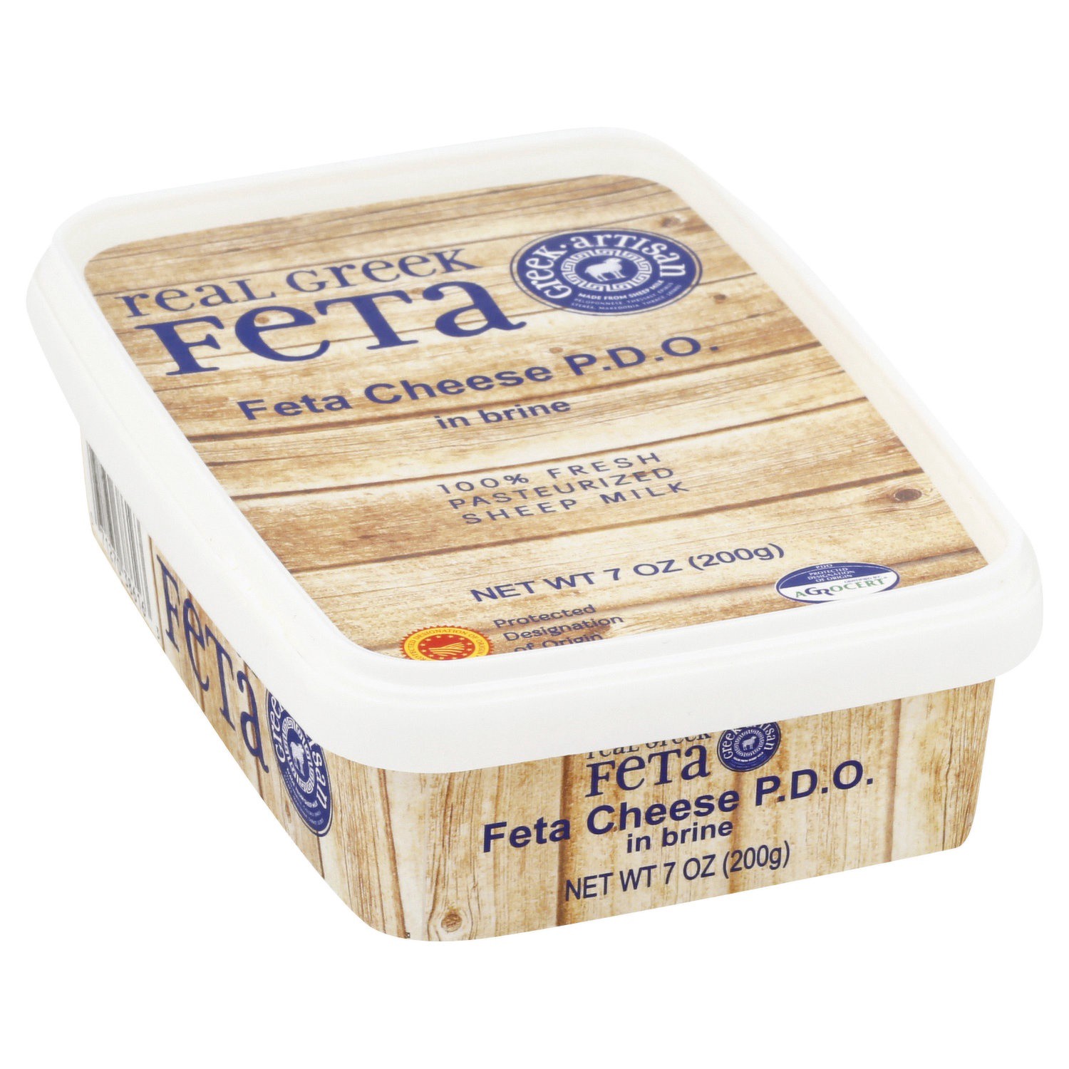 slide 1 of 8, Real Greek Sheep's Feta Cheese, 7 oz