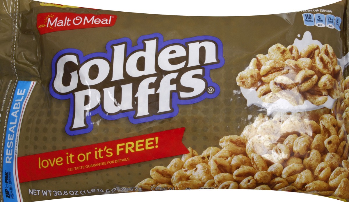 slide 4 of 5, Malt-O-Meal Golden Puffs Breakfast Cereal, 30.6 oz