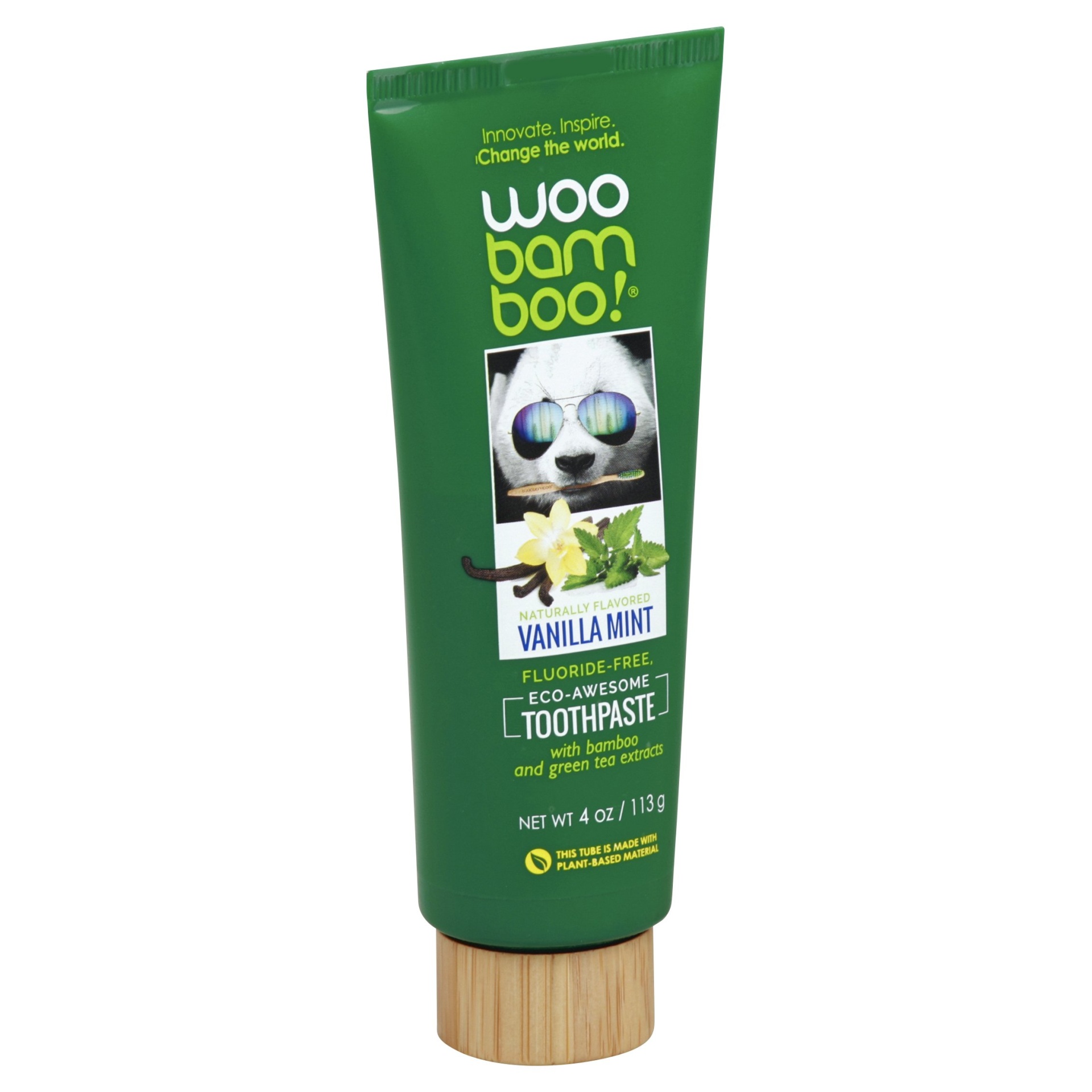 slide 1 of 2, WooBamboo Toothpaste 4 oz, 4 oz