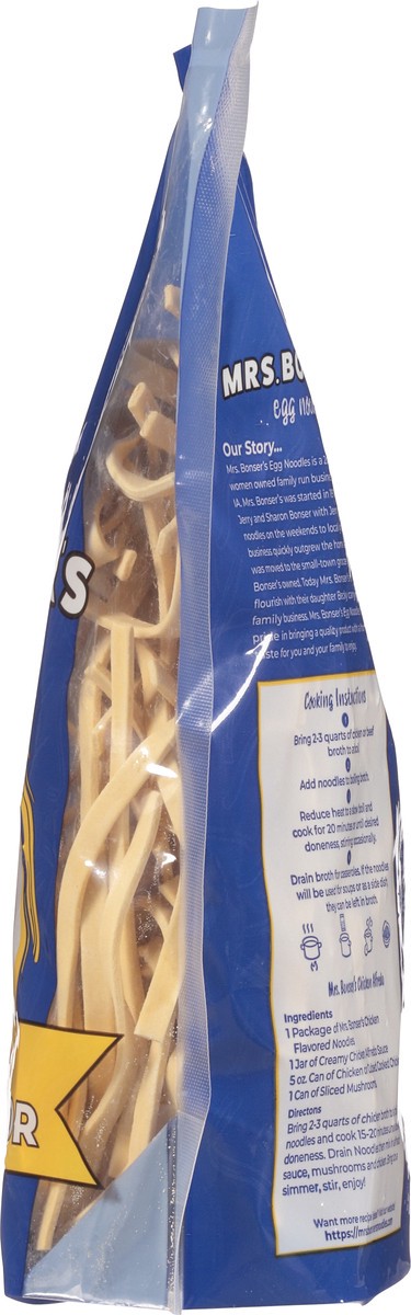 slide 7 of 14, Mrs. Bonser's Egg Noodles Home Style Chicken Flavor Egg Noodles 12 oz, 12 oz